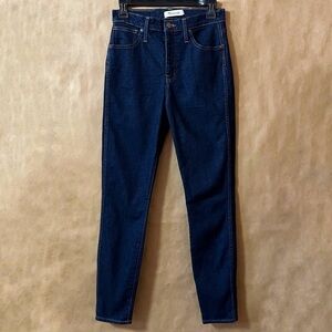 Madewell | 10" High-Rise Skinny Jeans in Lucille Wash Indigo Denim Size 28